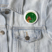 Miniatuur Pinscher Peace Ronde Button 5,7 Cm (In situ)