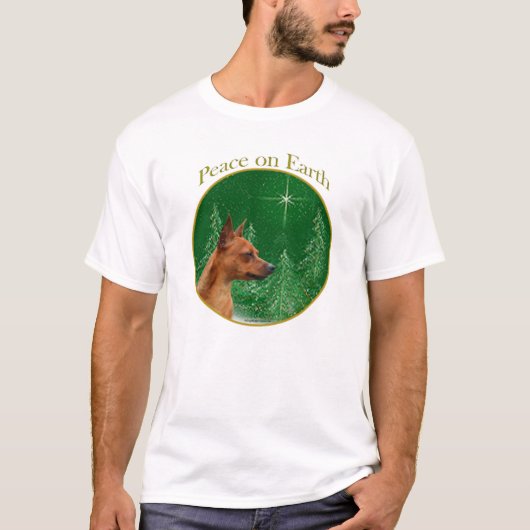 Miniatuur Pinscher Peace T-shirt (Voorkant)