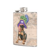 Miniatuur Pinscher Pirate Heupfles (Links)