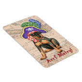 Miniatuur Pinscher Pirate Magneet (Rechterzijde)