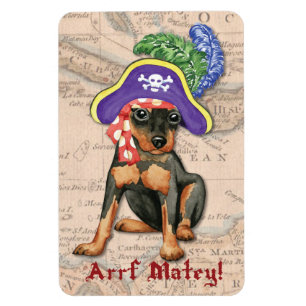 Miniatuur Pinscher Pirate Magneet