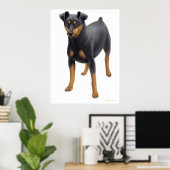 Miniatuur Pinscher Print (Thuiskantoor)