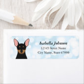 Miniatuur Pinscher Return-adreslabels Etiket (Insitu)