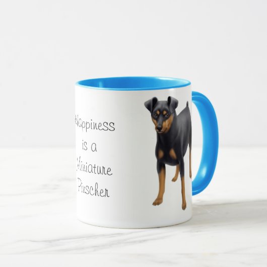 Miniatuur Pinscher Ringer Mok (Voorkant rechts)