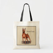 Miniatuur Pinscher (Rode) Canvas tas (Voorkant)