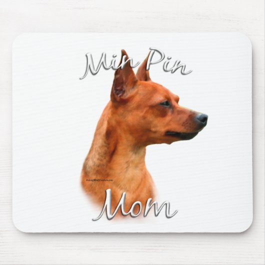 Miniatuur Pinscher (roest) mam 2 Muismat (Voorkant)
