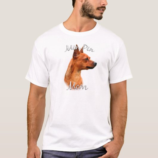 Miniatuur Pinscher (roest) mam 2 T-shirt (Voorkant)