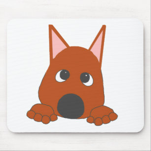 Miniatuur Pinscher Roest Piepen Cartoon Muismat