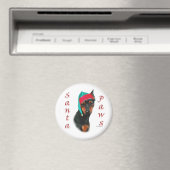 Miniatuur Pinscher Santa Paws Magneet (Insitu (Vaatwasser))