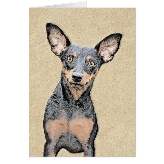 Miniatuur Pinscher-schilderkunst (Voorkant)
