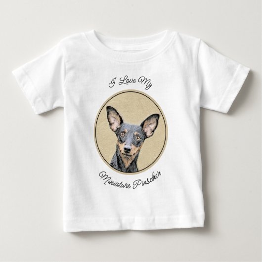 Miniatuur Pinscher-schilderkunst (Voorkant)