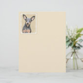 Miniatuur Pinscher-schilderkunst (Staand voorkant)