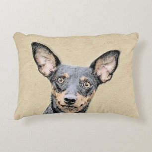 Miniatuur Pinscher-schilderkunst Accent Kussen