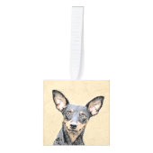 Miniatuur Pinscher-schilderkunst Decoratie (Voorkant)