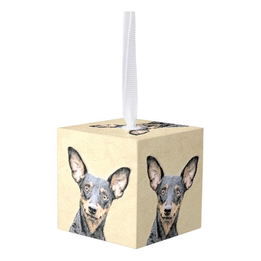 Miniatuur Pinscher-schilderkunst Decoratie (Achter hoekig)