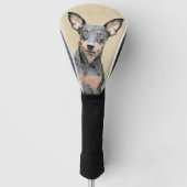 Miniatuur Pinscher-schilderkunst Golfheadcover (Voorkant)