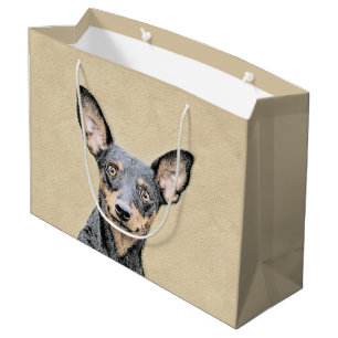 Miniatuur Pinscher-schilderkunst Groot Cadeauzakje