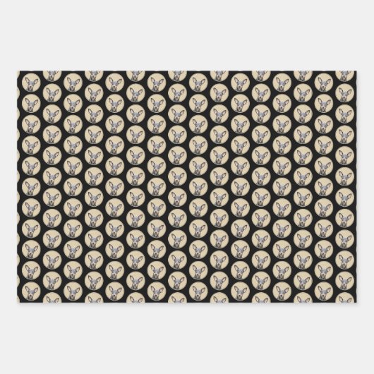 Miniatuur Pinscher-schilderkunst Inpakpapier Vel (Voorkant 3)