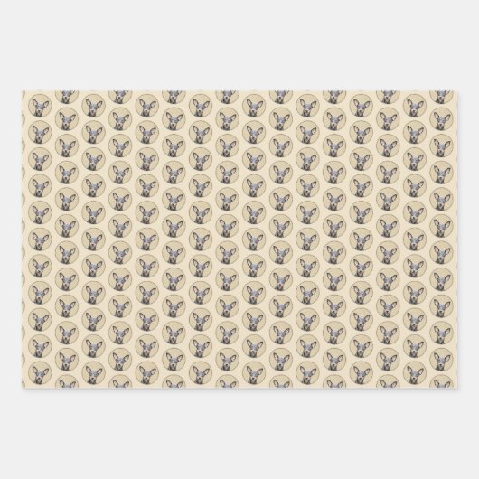 Miniatuur Pinscher-schilderkunst Inpakpapier Vel (Voorkant)