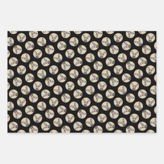 Miniatuur Pinscher-schilderkunst Inpakpapier Vel (Voorkant 3)