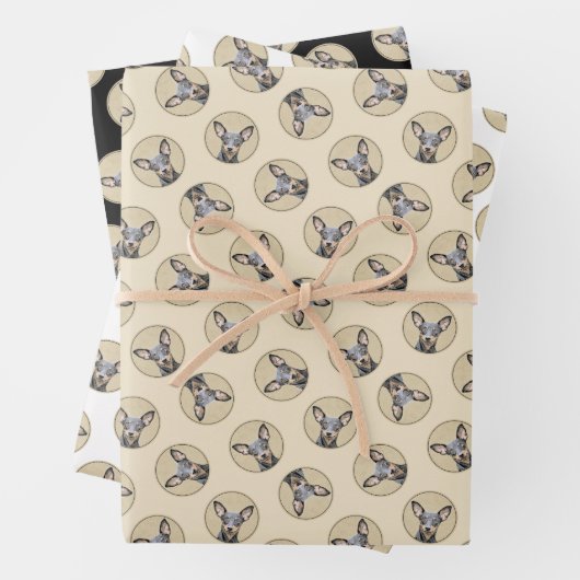 Miniatuur Pinscher-schilderkunst Inpakpapier Vel (In situ)