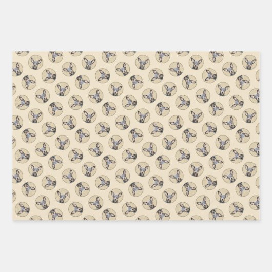 Miniatuur Pinscher-schilderkunst Inpakpapier Vel (Voorkant)