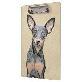 Miniatuur Pinscher-schilderkunst Klembord (Links)