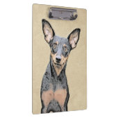 Miniatuur Pinscher-schilderkunst Klembord (Rechts)
