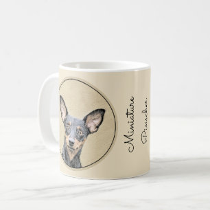 Miniatuur Pinscher-schilderkunst Koffiemok