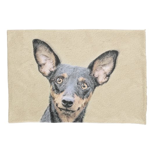 Miniatuur Pinscher-schilderkunst Kussensloop (Voorkant)
