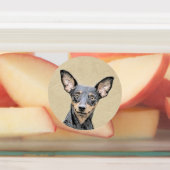 Miniatuur Pinscher-schilderkunst Labels (Aangebracht)