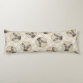 Miniatuur Pinscher-schilderkunst Lichaamskussen (Achterkant)