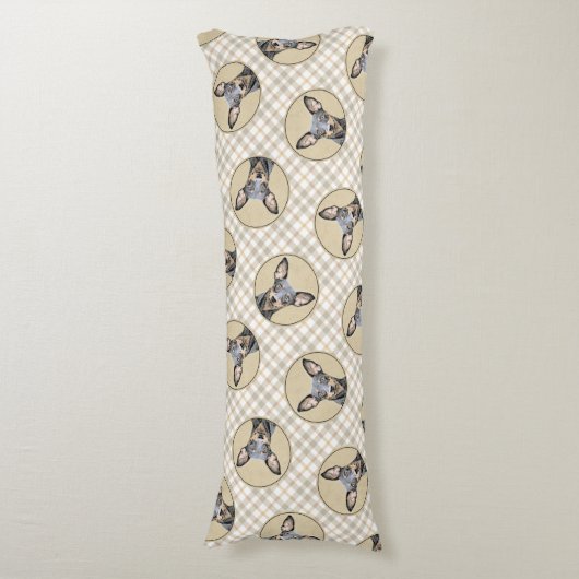 Miniatuur Pinscher-schilderkunst Lichaamskussen (Voorkant Verticaal)