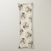 Miniatuur Pinscher-schilderkunst Lichaamskussen (Achterkant (Verticaal))