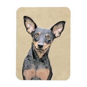 Miniatuur Pinscher-schilderkunst Magneet