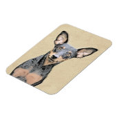Miniatuur Pinscher-schilderkunst Magneet (Linkerzijde)