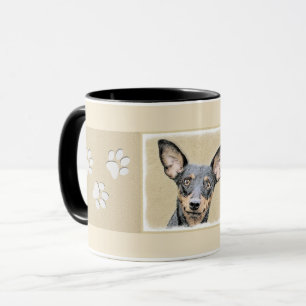 Miniatuur Pinscher-schilderkunst Mok