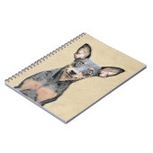 Miniatuur Pinscher-schilderkunst Notitieboek (Linkerzijde)