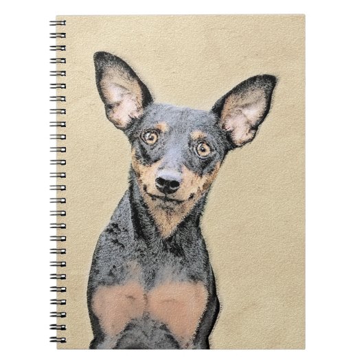 Miniatuur Pinscher-schilderkunst Notitieboek (Voorkant)