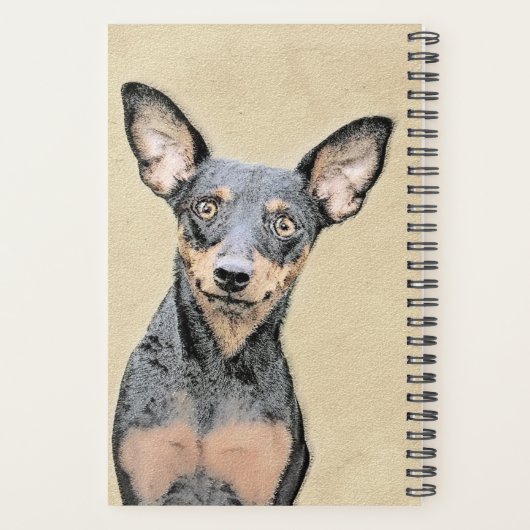 Miniatuur Pinscher-schilderkunst Planner (Achterkant)