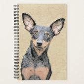 Miniatuur Pinscher-schilderkunst Planner (Voorkant)