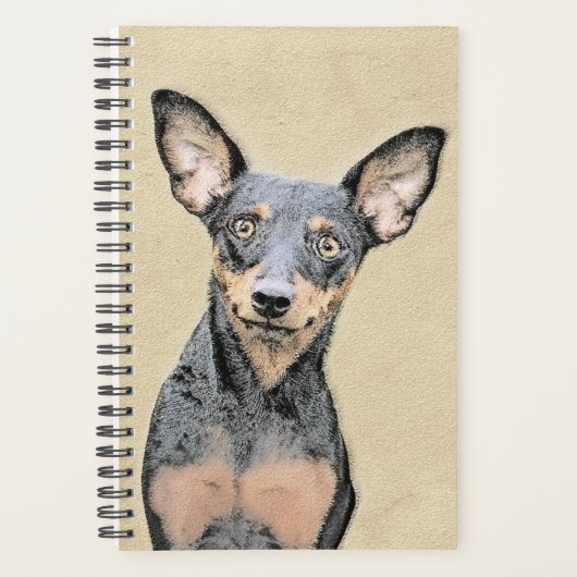 Miniatuur Pinscher-schilderkunst Planner (Voorkant)