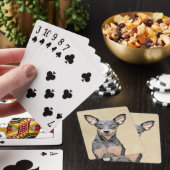 Miniatuur Pinscher-schilderkunst Pokerkaarten (Insitu)