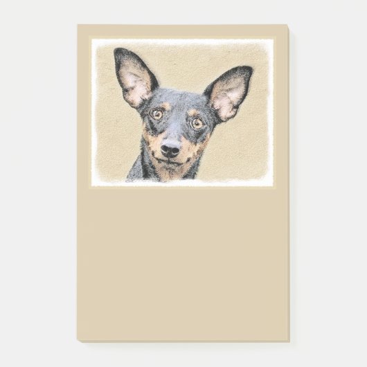 Miniatuur Pinscher-schilderkunst Post-it® Notes (Voorkant)