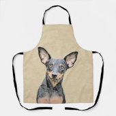 Miniatuur Pinscher-schilderkunst Schort (Voorkant)