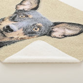 Miniatuur Pinscher-schilderkunst Sherpa Deken (3/4)