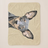 Miniatuur Pinscher-schilderkunst Sherpa Deken (Voorkant)