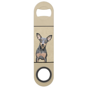 Miniatuur Pinscher-schilderkunst Speed Flessenopener
