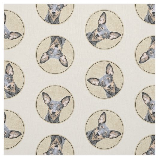 Miniatuur Pinscher-schilderkunst Stof (Swatch)