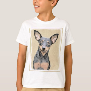 Miniatuur Pinscher-schilderkunst T-shirt